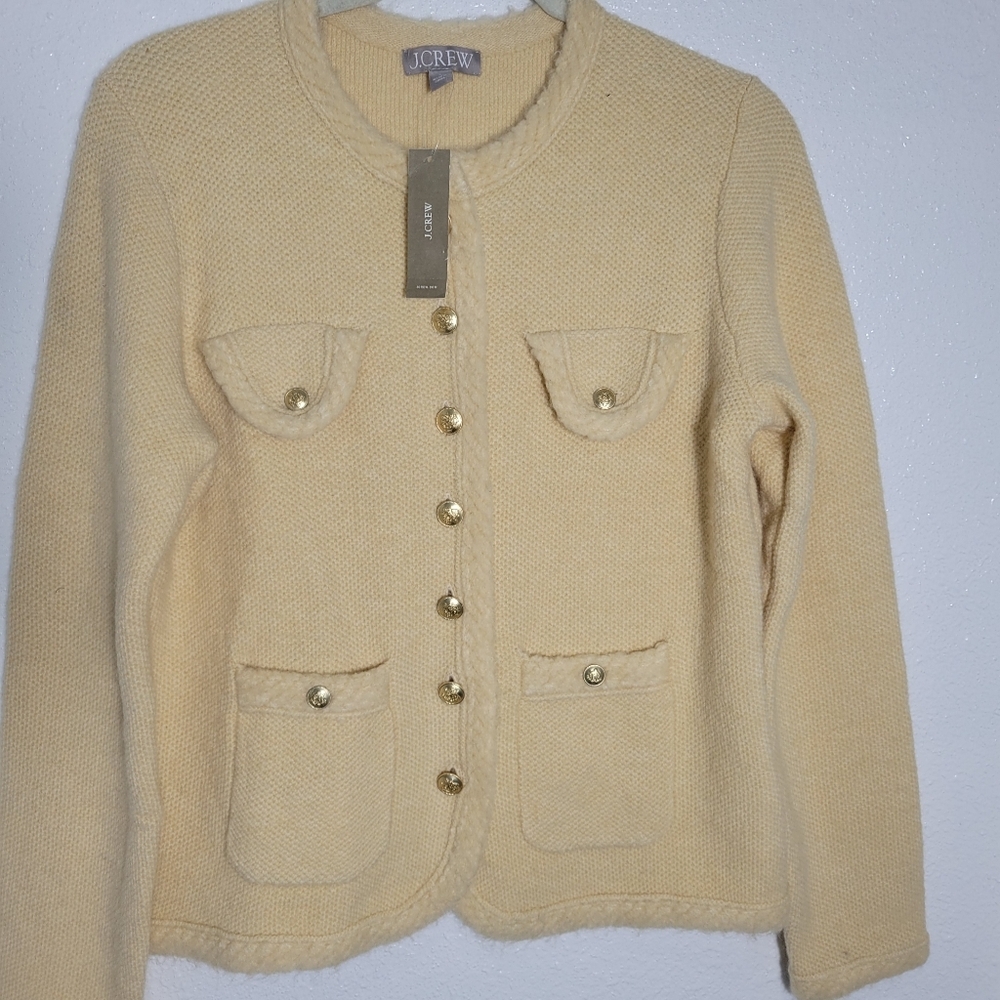 J Crew Textured sweater lady jacket CB931 SZ S NWT - Picture 8 of 11